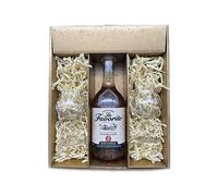 Coffret cadeau - Rhum - Or - Favorite Cœur de Canne ambré 2 ans - 2 Verres à Rhum CHEF & SOMMELIER