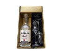 Coffret cadeau - Rhum - Or - Favorite Cœur de Canne Blanc - 2 Verres à Rhum CHEF & SOMMELIER
