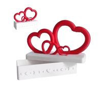 Coffret Cadeau Saint-Valentin En Forme De Cœur | Boîte De Rangement Romantique ABS 17,5 × 15 Cm | Étui D'emballage De Cadeau De Saint-valentin, Pour Bijoux, Cadeaux De Bonbons, Boîte De Décora