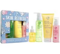 Coffret Cadeau Skin Refresh Essential-Routine Quotidienne En 4 Étapes-Crème Hydratante,Gel Nettoyant,Tonique Et Sérum-Kit Complet Ultime De Soins Naturels Pour Une Peau Saine