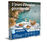 Smartbox - Coffret cadeau Évasion gourmande en duo de 2 ou 3 jours à la découverte de nos terroirs - Idée cadeau découverte