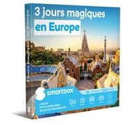 Coffret Cadeau SMARTBOX - 3 jours magiques en Europe - 2 nuits, petits-déjeuners selon les partenaires pour 2 personnes