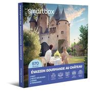 Smartbox - Coffret Cadeau Femme - Évasion gourmande châteaux et Belles demeures - idée Cadeau pour Elle - 1 Nuit avec Petit-déjeuner et dîner pour 2 Personnes
