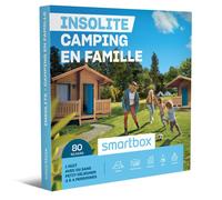 Coffret Cadeau SMARTBOX - Insolite - Camping en famille - 1 nuit avec ou sans petit-déjeuner pour 3 à 4 personnes au camping