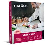 Coffret Cadeau SMARTBOX - Tables de chefs - 1 menu de chef avec ou sans boissons pour 2 personnes
