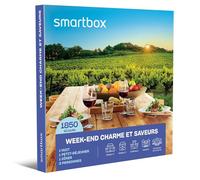 Smartbox - Coffret Cadeau Week-End Charme et Saveurs - Idée Cadeau d'évasion Gourmet - Une Nuit avec Petit-déjeuner et dîner pour 2