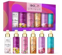 Coffret Cadeau So...? Unique Grande - 6 brumes corporelles parfumées de 50ml pour femme, senteurs variées et durables.