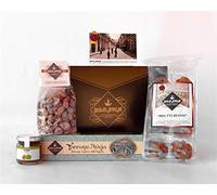 Coffret Cadeau Splendido - Nougat Classique de L'Aquila 200g, Amandes au Sucre 200g, Brutti Buoni Biscuits avec Noisettes 200g, Compote de Figues 110g - Dolci Aveja