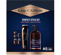 Coffret cadeau style parfait pour homme pour un rasage de barbe rapide et facile,avec 1 tondeuse à barbe électrique et 4 différents