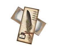 Coffret cadeau stylo plume rétro avec plusieurs pointes et recharges d'encre pour collectionneur artistique Old Down