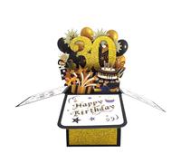 Coffret cadeau surprise - Explosion boîte cadeau DIY Happy Birthday of Folding Bounce Surprise DIY Explosion Boîte surprise pliable Pop Up Carte de vœux cadeau (30 ans)