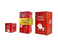 Coffret cadeau surprise Explosion - Cadeau pour toutes les occasions, créez des moments inoubliables pour Noël, un anniversaire et la Saint-Valentin (rouge)