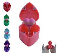 Coffret cadeau surprise imprimé en 3D - Cœur pop-up avec rose à l'intérieur, cadeau original pour la Saint-Valentin ou un anniversaire, souvenir romantique et décoration