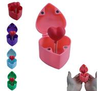 Coffret cadeau surprise imprimé en 3D - Cœur pop-up avec rose à l'intérieur, cadeau original pour la Saint-Valentin ou un anniversaire, souvenir romantique et décoration