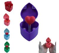 Coffret cadeau surprise imprimé en 3D - Cœur pop-up avec rose à l'intérieur, cadeau original pour la Saint-Valentin ou un anniversaire, souvenir romantique et décoration