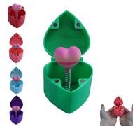 Coffret cadeau surprise imprimé en 3D - Cœur pop-up avec rose à l'intérieur, cadeau original pour la Saint-Valentin ou un anniversaire, souvenir romantique et décoration