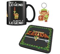 Coffret cadeau - Mug, Dessous de Verre, Porte-Clef - Zelda Retro