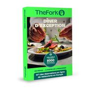 Coffret cadeau TheFork - Dîner d'Exception - 1 dîner d'exception à partir de 2 personnes dans près de 8000 restaurants