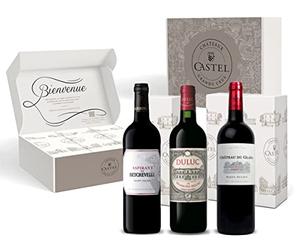 Coffret Cadeau - Vin Rouge - Coffret Découverte Vins de Saint Julien : Aspirant de Beychevelle - Duluc de Branaire Ducru - Château du Glana - 3x75cl