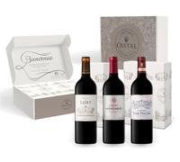 Coffret Cadeau - Vin Rouge - Coffret Médailles d'Or de Bordeaux : Château du Lort, La Croix Montlabert, Châteaux Tour Prignac (Lot de 6)