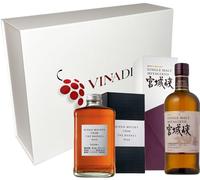 Coffret Cadeau VINADDICT - Whisky Japonais Nikka, Single Malt Miyagikyo 70cl et From the Barrel 50cl.