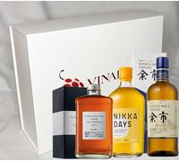 Coffret Cadeau Vinaddict - Whiskys japonais : Nikka From the Barrel 50cl, Nikka Days 70cl & Yoïchi Single Malt 70cl.