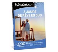 Wonderbox - 3 Jours De Rêve en Duo - Coffret Cadeau - Idée Cadeau Séjours