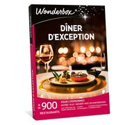 Wonderbox - Coffret Cadeau - Dîner d'Exception - 1070 Restaurants Gastronomiques renommés, labellisés ou étoilés pour 2 Personnes - Idée Cadeau Original Gastro
