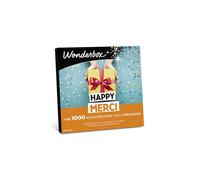 WONDERBOX - Happy Merci - Coffret Cadeau - Idée Cadeau Multi Activités | 1 activité au choix - Plus de 1000 expériences - Dégustation, soin de bien-être, activité sportive ou loisirs