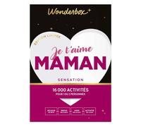 Wonderbox Je t'aime Maman Sensation - Coffret Cadeau Idée Cadeau Divertissement