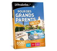 Coffret cadeau Wonderbox Pour des grands-parents en or