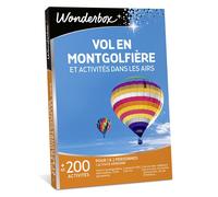 Wonderbox – Coffret cadeau – Vol en montgolfière et activités dans les airs – Idée cadeau aventure