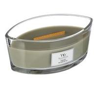Coffret cadeau - WoodWick - Bougie Ellipse - Parfum Au coin du feu - Mèche en bois - 50 heures de combustion Or