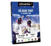 Wonderbox Connect - Coffret Cadeau - Séjour Foot & Stadium Tour - 2 places pour 1 match ou visite de stade - 1 nuit pour 2 - Validité 27 mois