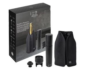 Coffret cadeaux Freshn Preserve avec un rafraîchisseur Frizz noir et une pompe