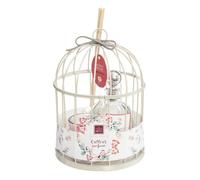 Coffret cage avec bougie et Flacon diffuseur ""Lola Poésie"" Atmosphera