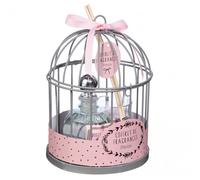 Coffret cage avec diffuseur et bougie ""Instants volés"" Atmosphera - Pivoine