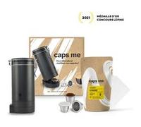 Le coffret CAPS ME noir - capsules reutilisables - compatible Nespresso