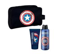 Coffret - Captain America - Vaporisateur Pour Le Corps - Gel Douche - Trousse De Toilette - Mixte Multicolore