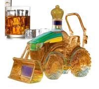 Coffret Carafe À Whisky, Décoration Tracteur De Ferme, Cadeau Pour Papa, Carafe En Verre Pour Alcool, Cadeau De Noël Ou D'anniversaire, Pour Homme, Papa, Petit Ami