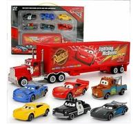 Coffret Cars 2 Lightning McQueen Racer Bil & Mack Lastbil Presenter