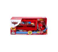 Coffret Cars Camion Transporteur Mack 28 Cm + Voiture Flash McQueen - Set Véhicules + 1 Carte Tigre