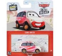 Coffret Cars : Voiture Claire Gunz'er - Set Véhicule Miniature Blanche Et Rouge + 1 Carte Offerte