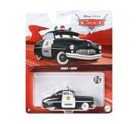 Coffret pour Cars : Voiture de Police Sheriff Noir et Blanche - Set véhicule Miniature+ 1 Carte Offerte