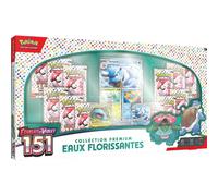 JCC Pokémon : Collection Premium Eaux Florissantes (4 Cartes Promo Brillantes, 1 Carte Grand Format Brillante et 12 boosters)