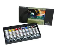 COFFRET CARTON 10 TUBES 40 ML ACRYLIQUE REMBRANDT