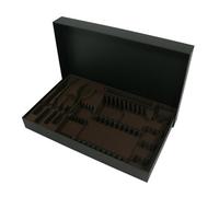 Coffret carton noir pour ménagère 18 ou 24 pièces