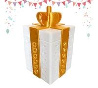 Coffret Casse-Tête Argenté Rangement Cartes par Impression 3D Labyrinthe | Accessoire Farce Réutilisable Coffret Cache-Cash pour Femme Enfant Adulte Anniversaire Fête Noël