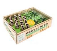 Solar Guitars Coffret C'est la quille – mini-jeu de quilles, 4 verres à shot, 1 livre