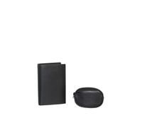 Chabrand Coffret Ref 40203 - Ceinture en cuir, Portefeuille et Porte-monnaie noir